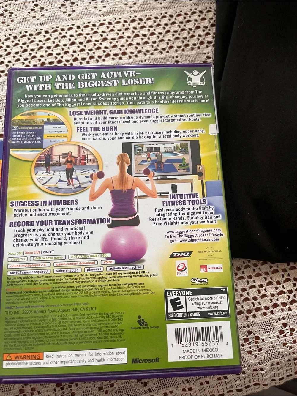 Microsoft The Biggest Loser: Ultimate Workout - Green/Purple